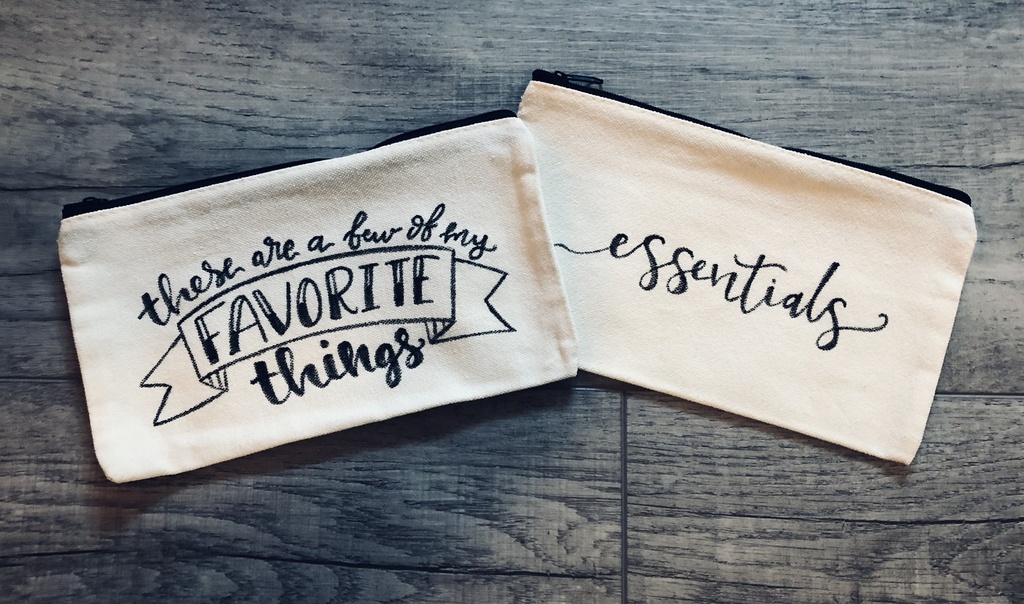 Lettered Pencil Pouch