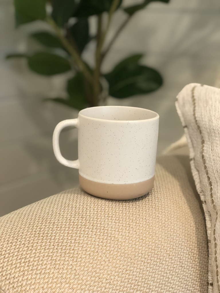 Speckled Clay Mug (White)